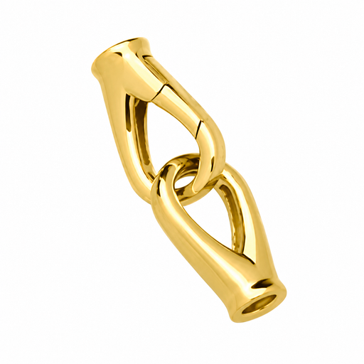 COLPO & ZILIO S.P.A. 18K Yellow Push Clasp w/ Loop Push Clasp w/ Loop