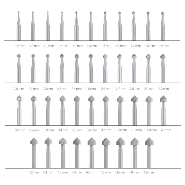 Myron Toback Inc. 42-Piece High-Speed Setting Bur Set 42-Piece High-Speed Setting Bur Set