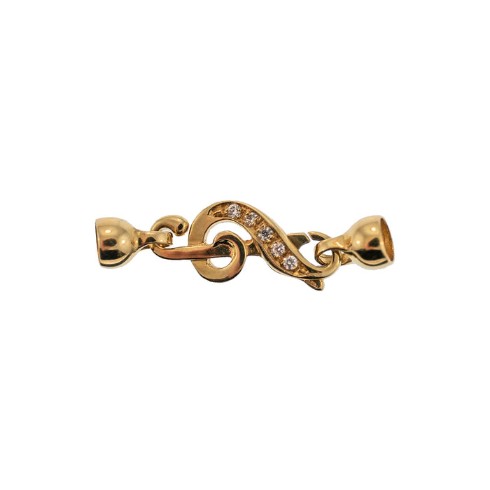COLPO & ZILIO S.P.A. 18K Yellow Treble Clef Lobster Clasp 18K Yellow Treble Clef Lobster Clasp