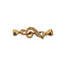 COLPO & ZILIO S.P.A. 18K Yellow Treble Clef Lobster Clasp 18K Yellow Treble Clef Lobster Clasp