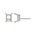 Myron Toback Inc. Emerald 4 Prong Basket Setting Earring Emerald 4 Prong Basket Setting Earring