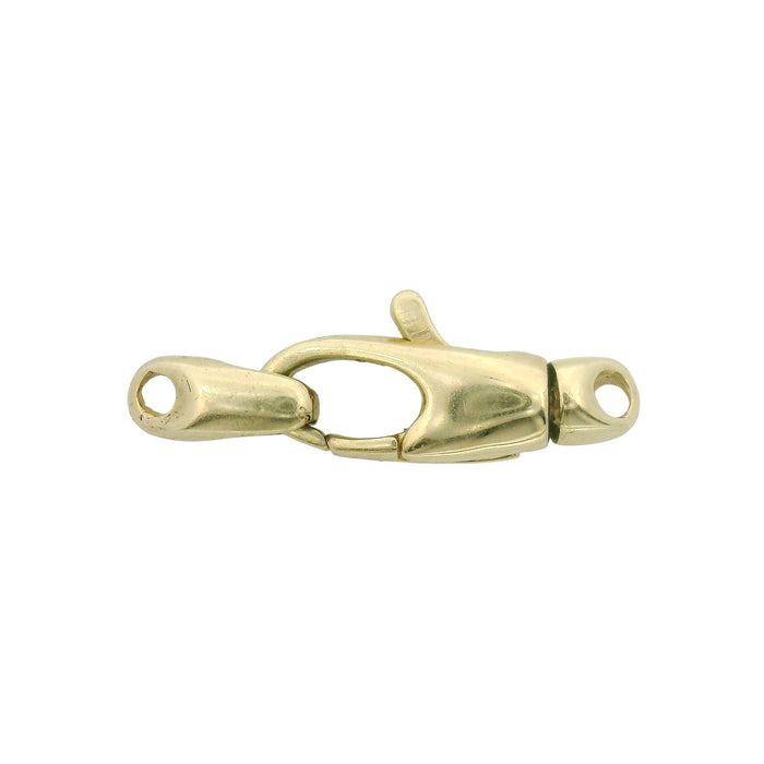 EUROMEP 14K Yellow Swivel Lobster Clasp With End Piece Swivel Lobster Clasp With End Piece