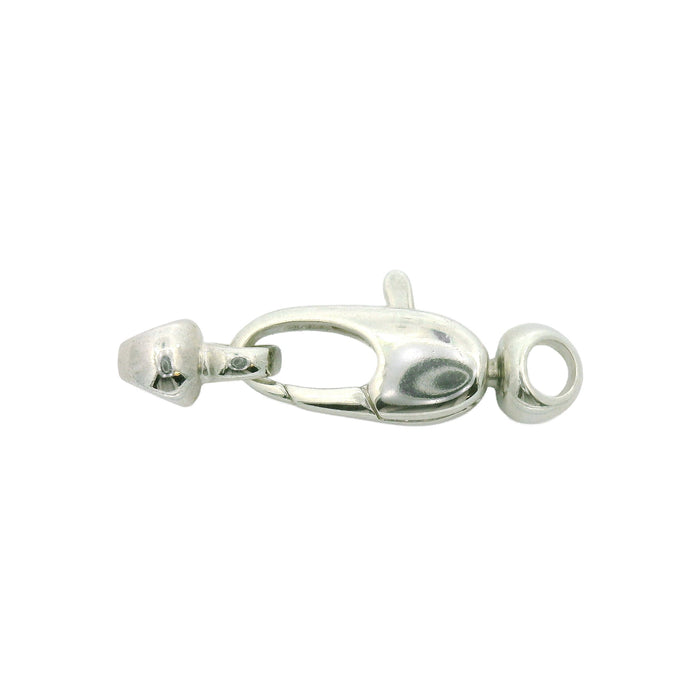 EUROMEP Sterling Silver 19MM Swivel Lobster Clasp 19MM Swivel Lobster Clasp
