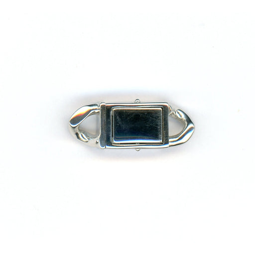 G & S srl 18.5 x 7 MM / Sterling Silver Push Curb Clasp Push Curb Clasp
