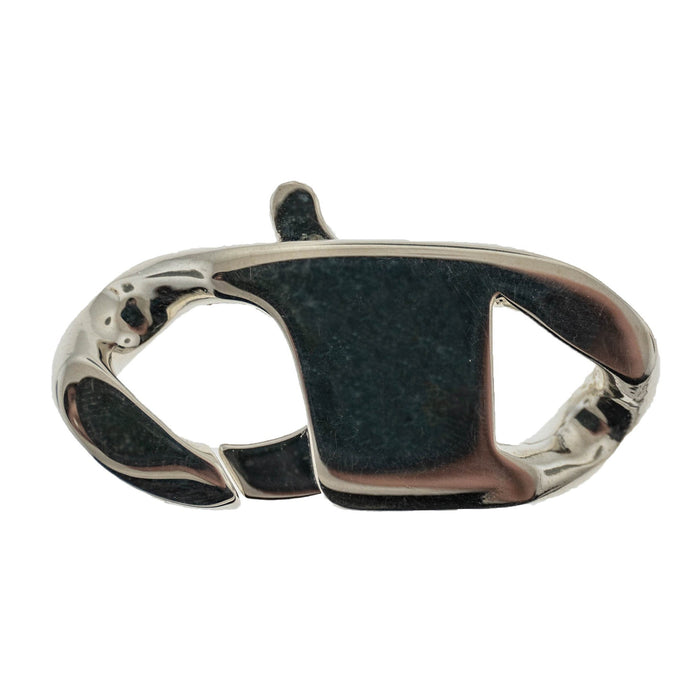 G & S srl Sterling Silver / 42 x 18 MM Curb Lobster Lock Curb Lobster Lock