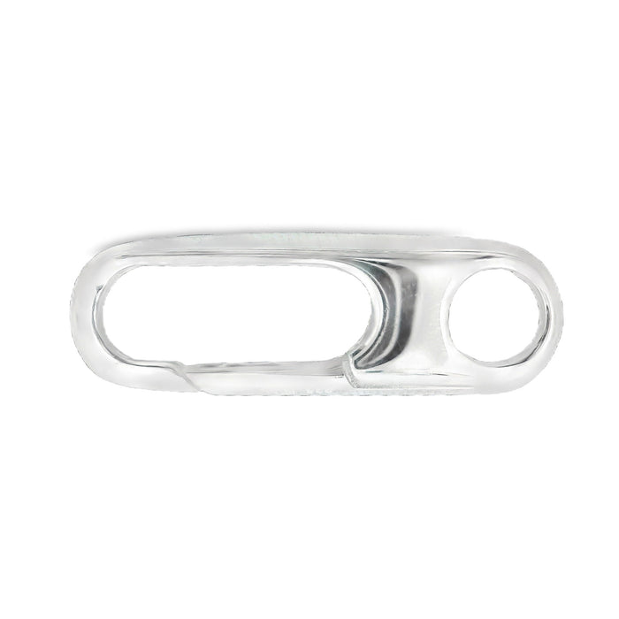 G & S srl Sterling Silver Elongated Push Clasp Sterling Silver Elongated Push Clasp