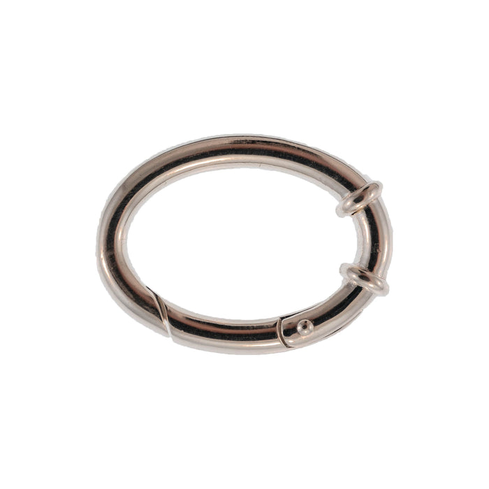 HORO LINEA Sterling Silver Oval Push Clasp Sterling Silver Oval Push Clasp