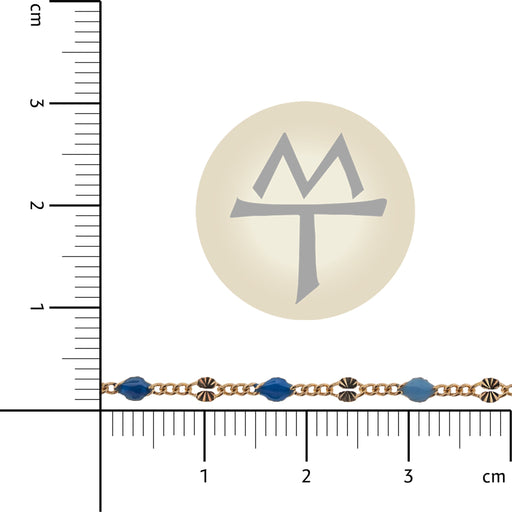 Myron Toback Inc. 14/20 Gold-Filled Blue Tones Fancy Curb Chain 14/20 Gold-Filled Blue Tones Fancy Curb Chain