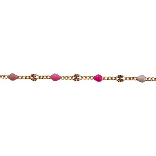 Myron Toback Inc. 14/20 Gold-Filled Pink and White Fancy Curb Chain 14/20 Gold-Filled Pink and White Fancy Curb Chain