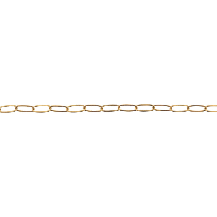 Myron Toback Inc. 14/20 Gold-Filled Yellow 1.9MM Flat Elongated Cable 14/20 Gold-Filled Yellow 1.9MM Flat Elongated Cable