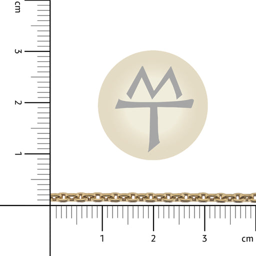 Myron Toback Inc. 14/20 Gold-Filled Yellow 2MM Flat Cable Chain 14/20 Gold-Filled Yellow 2MM Flat Cable Chain