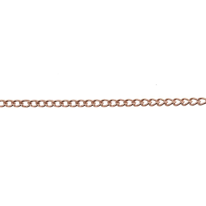 Myron Toback Inc. 14/20 Pink Gold-Filled 1.1MM Curb/Cuban Chain 14/20 Pink Gold-Filled 1.1MM Curb/Cuban Chain