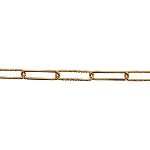 Myron Toback Inc. 14/20 Yellow Gold-Filled 4MM Fancy Elongated Cable Chain 14/20 Yellow Gold-Filled 4MM Fancy Elongated Cable Chain