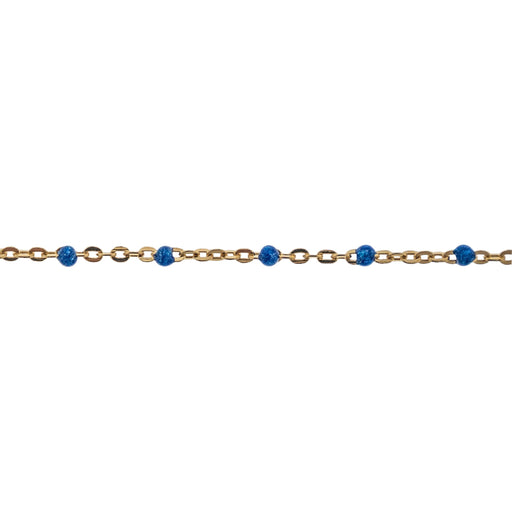 Myron Toback Inc. 14/20 Yellow Gold-Filled Blue Resin Cable Chain 14/20 Yellow Gold-Filled Blue Resin Cable Chain