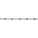 Myron Toback Inc. 14/20 Yellow Gold-Filled Blue Resin Cable Chain 14/20 Yellow Gold-Filled Blue Resin Cable Chain