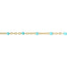 Myron Toback Inc. 14/20 Yellow Gold-Filled Cable Chain w with Turquoise Resin Cable Chain w with Turquoise Resin