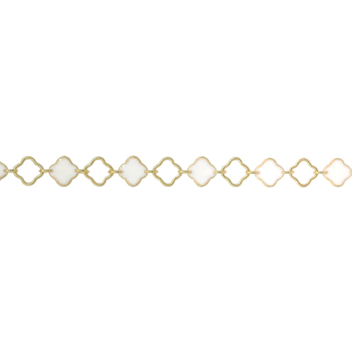 Myron Toback Inc. 14/20 Yellow Gold-Filled Clover White Resin Clover White Resin