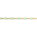 Myron Toback Inc. 14/20 Yellow Gold-Filled Curb Chain w with Turquoise Resin Curb Chain w with Turquoise Resin