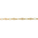 Myron Toback Inc. 14/20 Yellow Gold-Filled Elongated Cable Chain with Alternating Flattened Shiny Links Elongated Cable Chain with Alternating Flattened Shiny Links