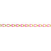 Myron Toback Inc. 14/20 Yellow Gold-Filled Elongated Cable Chain with Pink Resin Elongated Cable Chain with Pink Resin