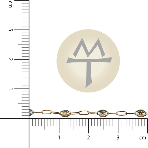 Myron Toback Inc. 14/20 Yellow Gold-Filled Emerald Elongated Cable Chain 14/20 Yellow Gold-Filled Emerald Elongated Cable Chain