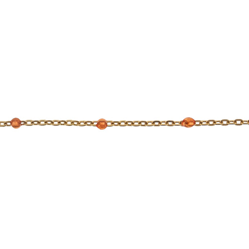 Myron Toback Inc. 14/20 Yellow Gold-Filled Orange Resin Cable Chain 14/20 Yellow Gold-Filled Orange Resin Cable Chain