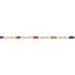 Myron Toback Inc. 14/20 Yellow Gold-Filled Pink & Purple Resin Chain Pink & Purple Resin Chain