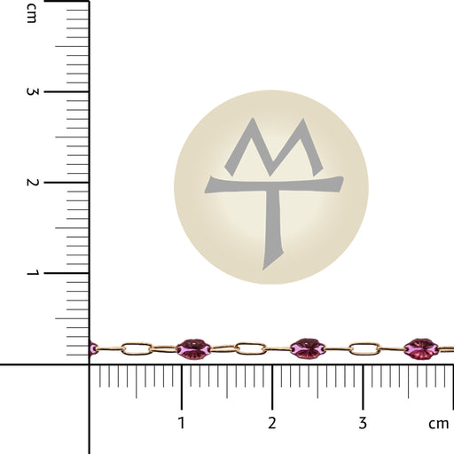 Myron Toback Inc. 14/20 Yellow Gold-Filled Ruby Elongated Cable Chain 14/20 Yellow Gold-Filled Ruby Elongated Cable Chain