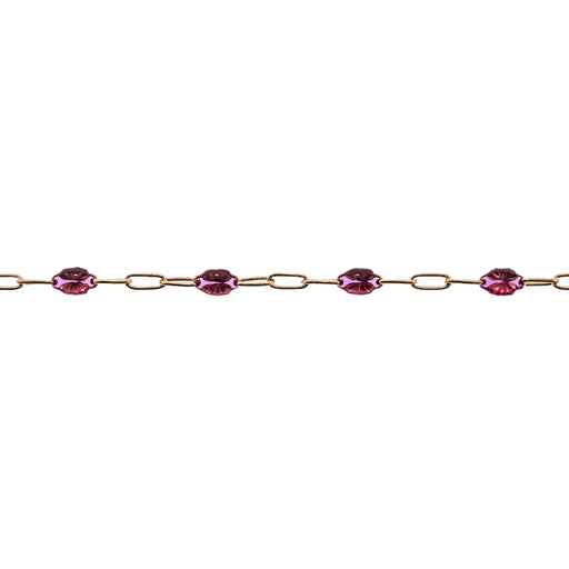 Myron Toback Inc. 14/20 Yellow Gold-Filled Ruby Elongated Cable Chain 14/20 Yellow Gold-Filled Ruby Elongated Cable Chain