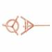 Myron Toback Inc. 14K Pink / 5mm (50Pt) 3 Prong Martini Earrings Setting 3 Prong Martini Earrings Setting