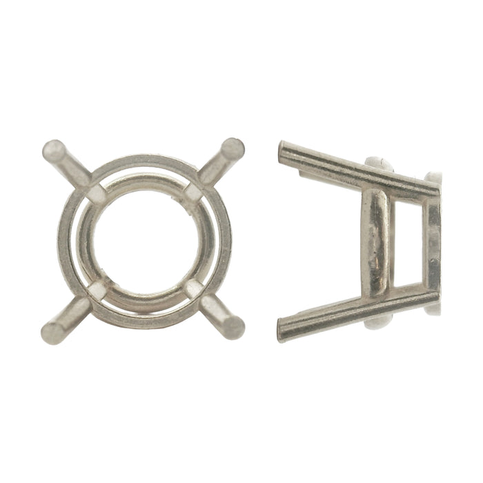 Myron Toback Inc. 14K White / 2.25mm (5Pt) Round Wire Basket Setting Round Wire Basket Setting