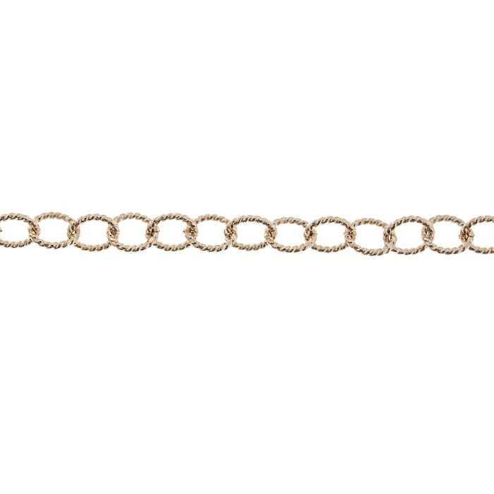 Myron Toback Inc. 14K White 3.2MM Twisted Cable Chain