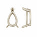 Myron Toback Inc. 14K White / 5x3mm V-End Pear Shape Basket Setting V-End Pear Shape Basket Setting