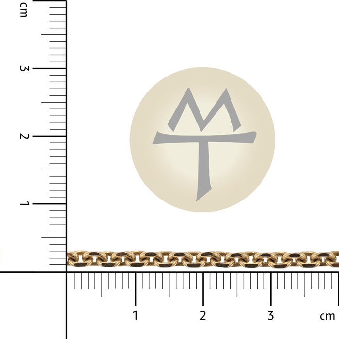 Myron Toback Inc. 14K Yellow 2.8MM Diamond Cut Cable Chain 14K Yellow 2.8MM Diamond Cut Cable Chain