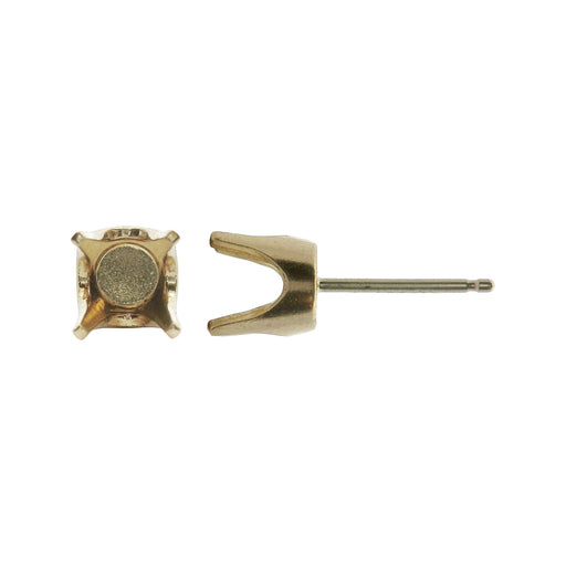 Myron Toback Inc. 14K Yellow / 2Pt 4 Prong Diamond Stud Post Earring 4 Prong Diamond Stud Post Earring