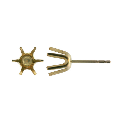 Myron Toback Inc. 14K Yellow / 50Pt 6 Prong Stud Earring 6 Prong Stud Earring