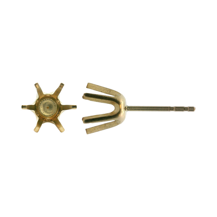 Myron Toback Inc. 14K Yellow / 50Pt 6 Prong Stud Earring 6 Prong Stud Earring