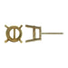 Myron Toback Inc. 14K Yellow / 5Pt Round Earring With Screw Post Round Earring With Screw Post