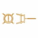 Myron Toback Inc. 14K Yellow / 5Pt Round Earring With Screw Post Round Earring With Screw Post