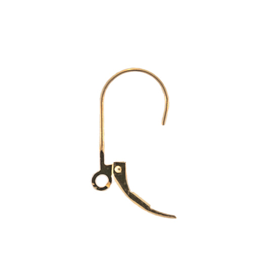 Myron Toback Inc. 14K Yellow Plain Leverback Earring