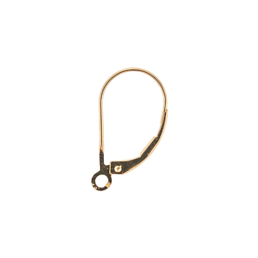 Myron Toback Inc. 14K Yellow Plain Leverback Earring