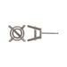 Myron Toback Inc. 18K White / 3mm 4 Prong Round Basket Earring 4 Prong Round Basket Earring