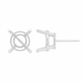Myron Toback Inc. 18K White / 3mm 4 Prong Round Basket Earring 4 Prong Round Basket Earring