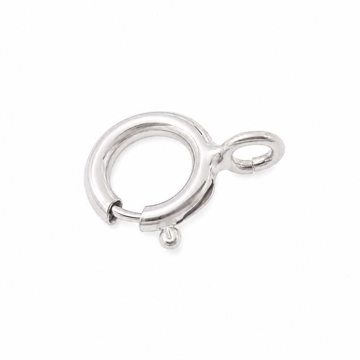 Myron Toback Inc. 18K White / 5mm / Open Spring Ring Spring Ring
