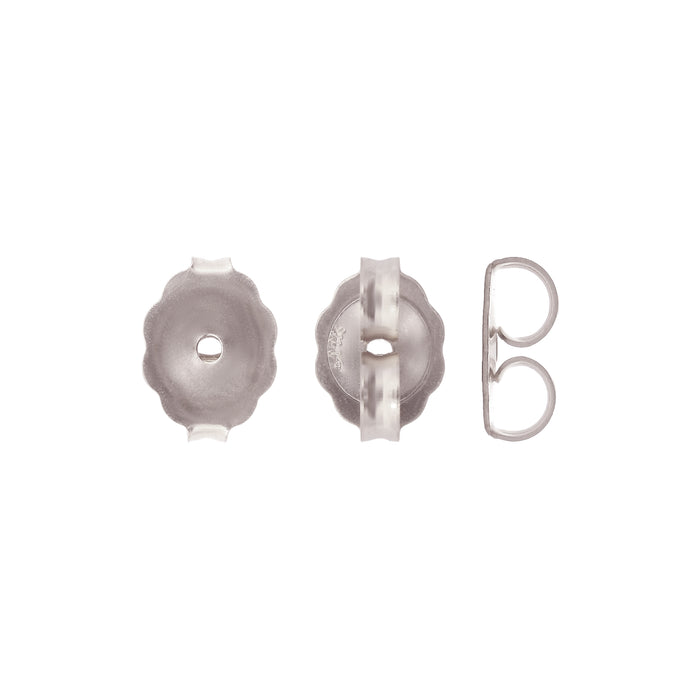 Myron Toback Inc. 18K White Gold Large Earring Back Large Earring Back