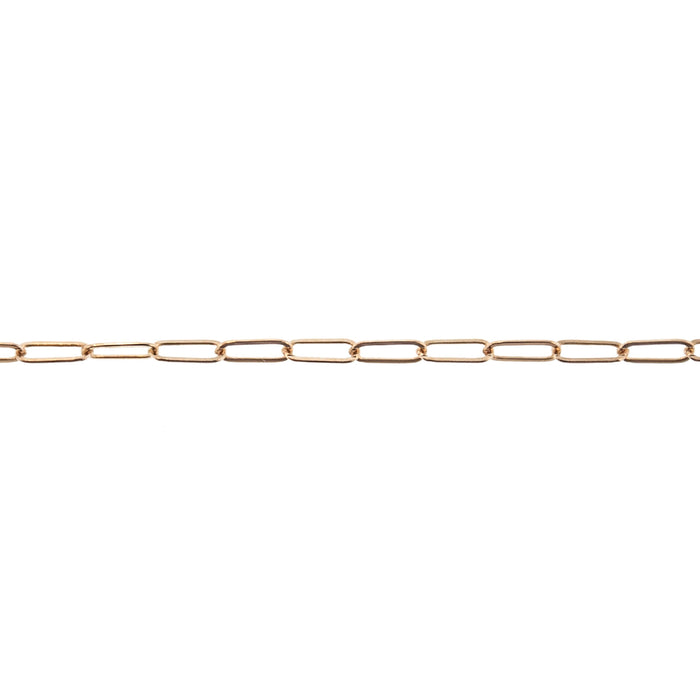 Myron Toback Inc. 18K Yellow 2.1MM Elongated Flat Cable Chain 2.1MM Elongated Flat Cable Chain