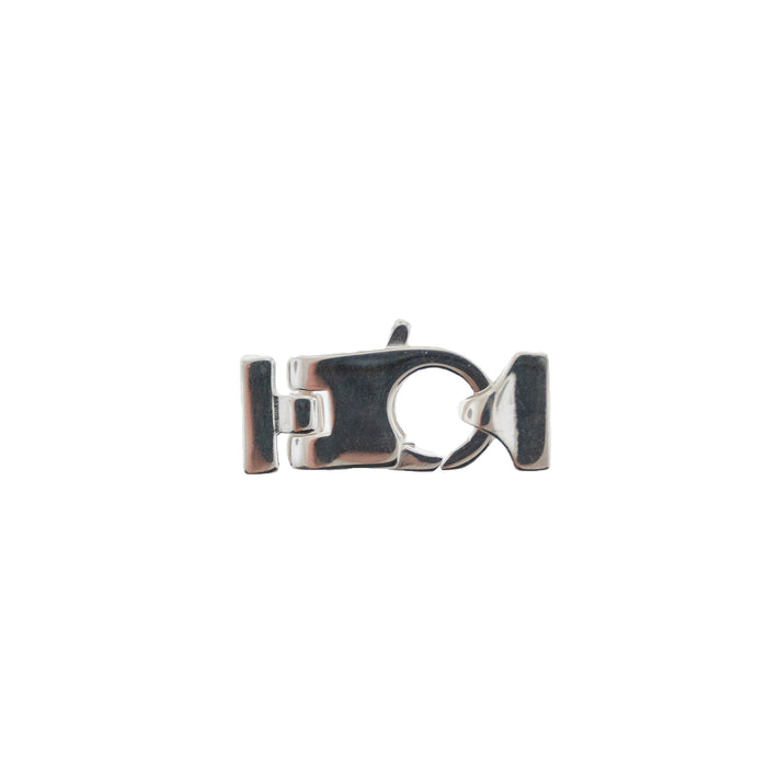 Myron Toback Inc. 4.8x20MM Sterling Silver Lobster Clasp W Flat Ends Sterling Silver Lobster Clasp W Flat Ends