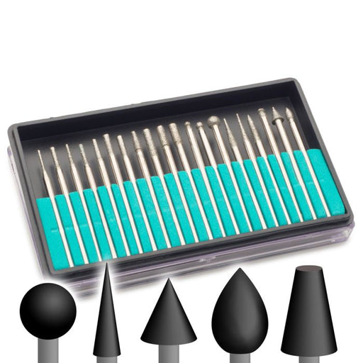 Myron Toback Inc. Diamond Bur 3/32" 20 Pc Set Diamond Bur 3/32" 20 Pc Set