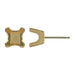 Myron Toback Inc. Die Struck Princess Earring Setting Die Struck Princess Earring Setting