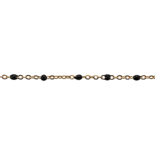 Myron Toback Inc. G/F Cable Chain W Black Resin Long G/F Cable Chain W Black Resin Long